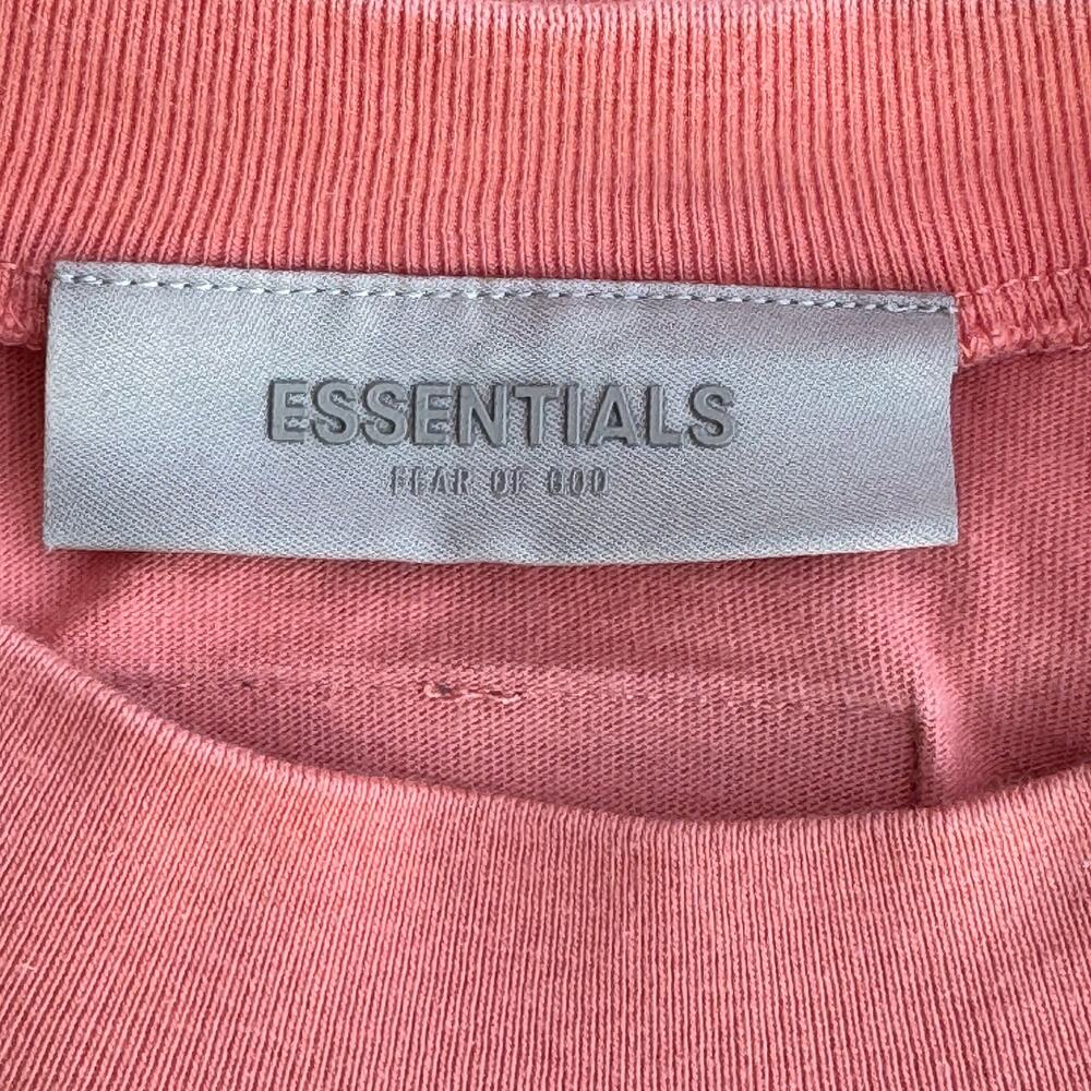 Fear of God Essentials Logo T-Shirt Orange Oversized Men's XL Streetwear - Picture 5 of 9